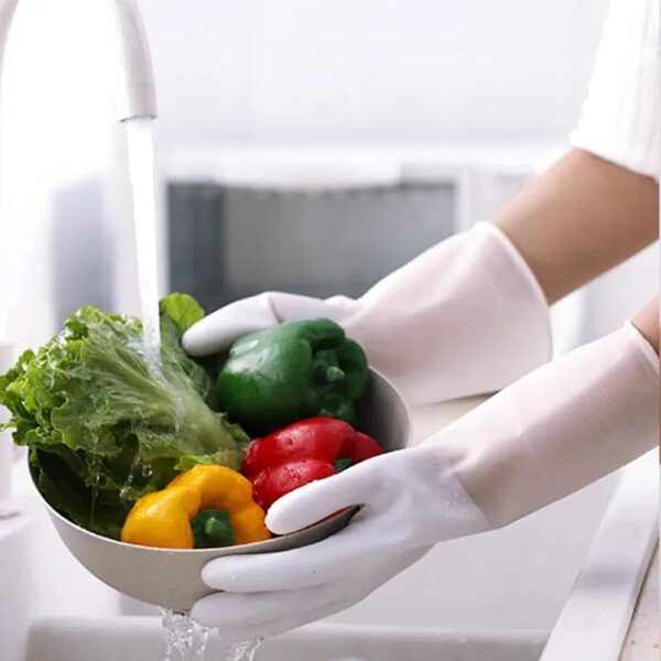 1 Pair Silicone Cleaning Gloves - Image 2