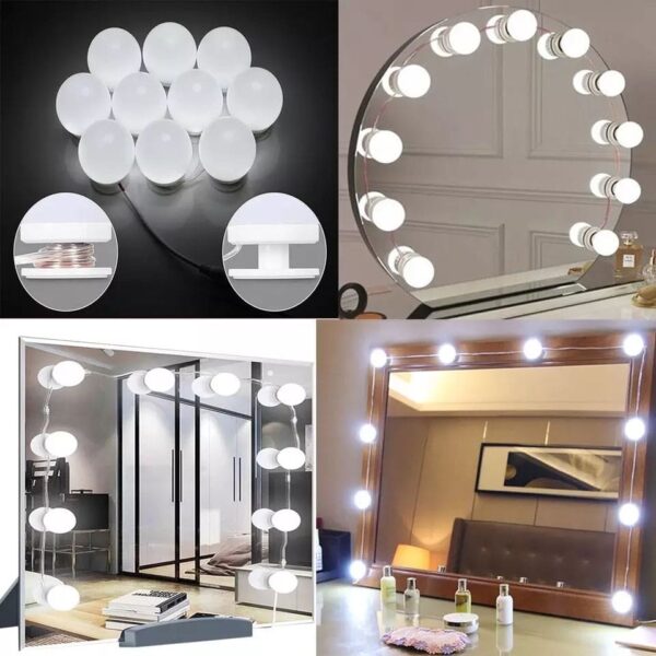 10 Bulb Vanity Lights for Makeup - Image 3