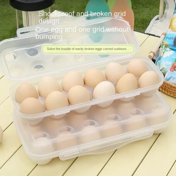 10 Grid Stackable Egg Storage Box With Lid - Image 5