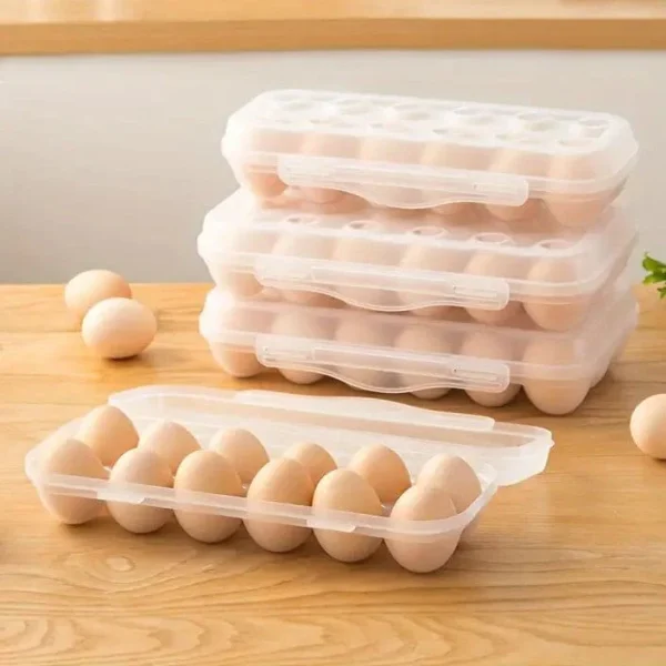 10 Grid Stackable Egg Storage Box With Lid - Image 3