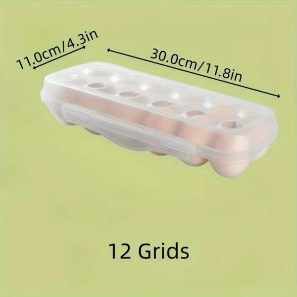 10 Grid Stackable Egg Storage Box With Lid - Image 2