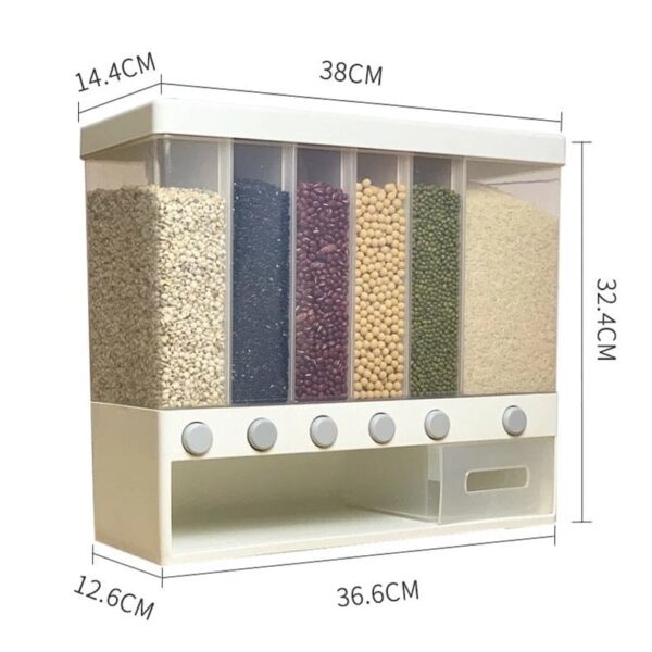 10 kg Wall-Mounted Cereal Dispenser - Image 3