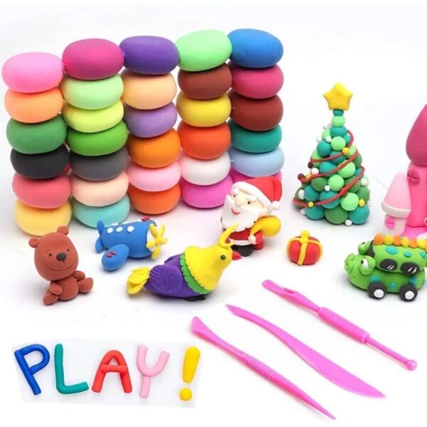 12 Color Modelling Clay With Tools