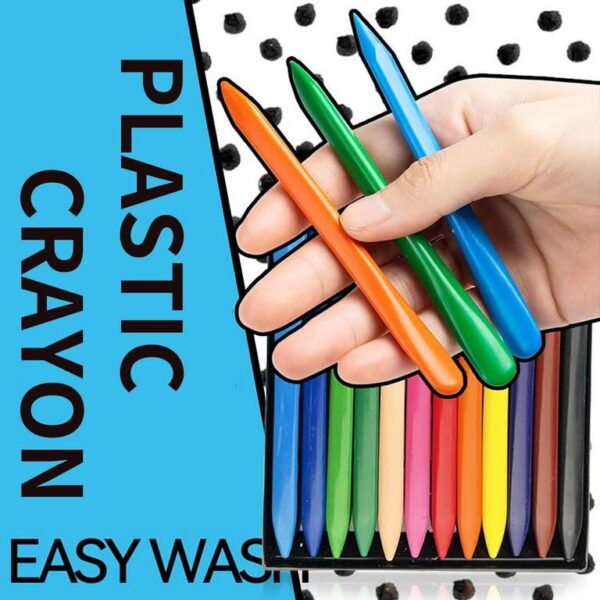 12 Pcs Multi Colour Crayons