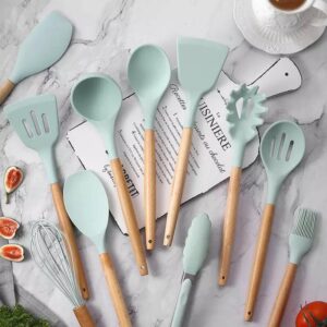 12 Pcs Silicone Utensils With Holder