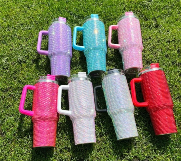 1200ML New Rhinestones Design Tumbler - Image 7