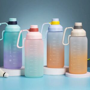 1.8L Rainbow Motivational Water Bottle