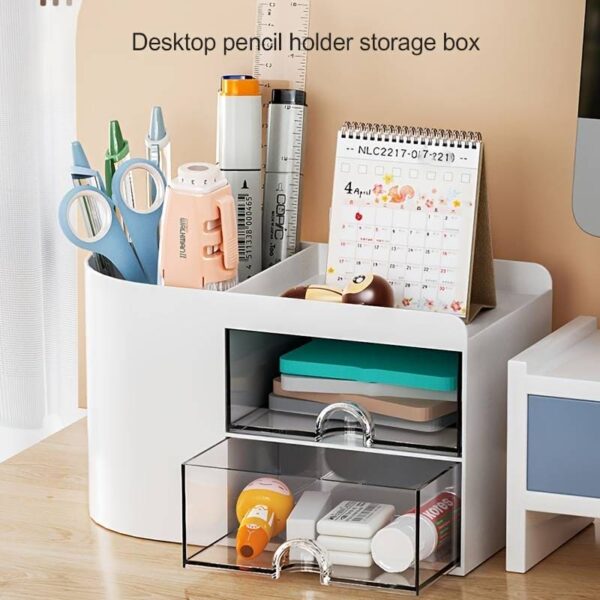 2 Drawers Simple Pen Holder