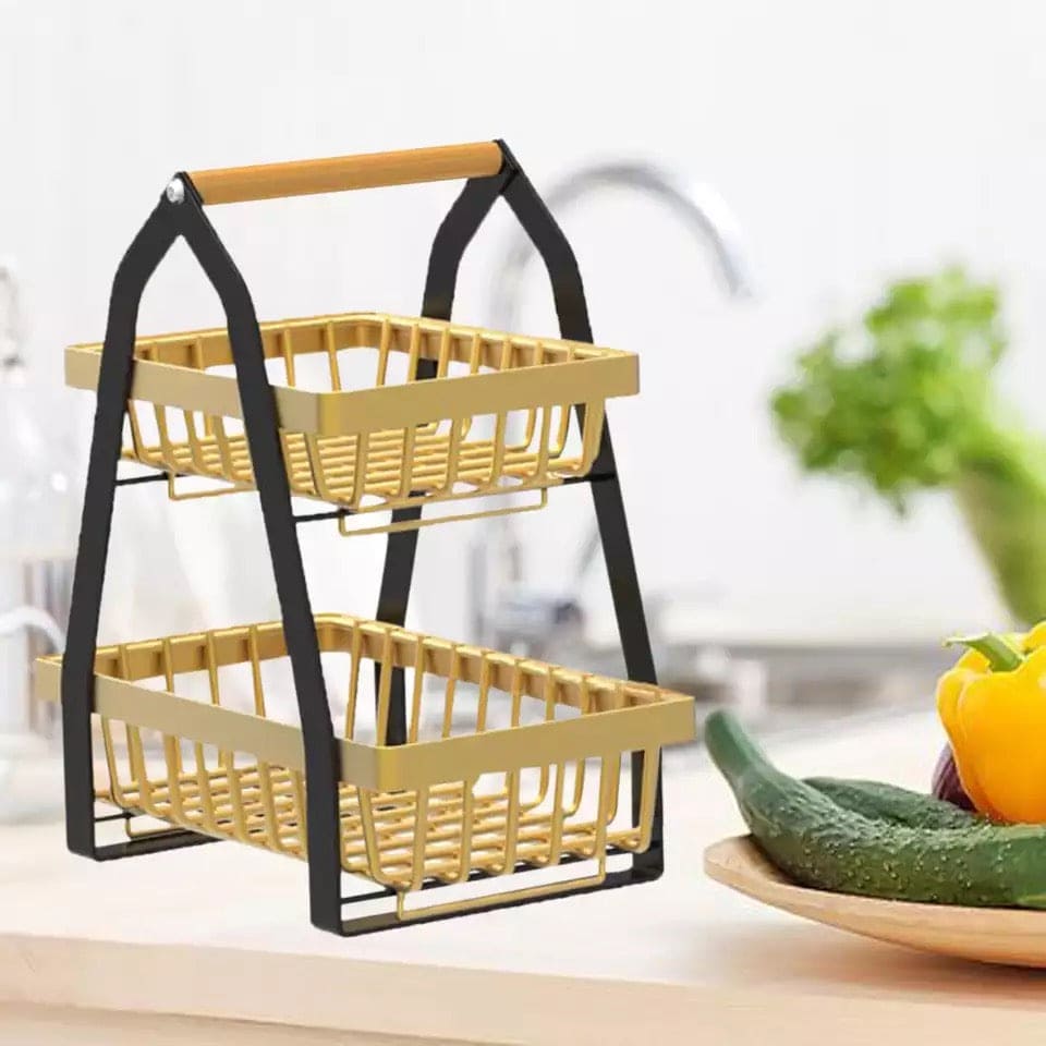 2 Tier Metal Fruit Basket