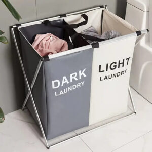 2/3 Grid Laundry Basket With Stand