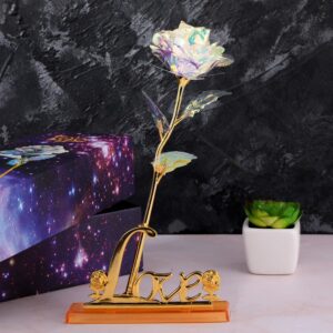 24K Almunium Foil Plated Gold Rose