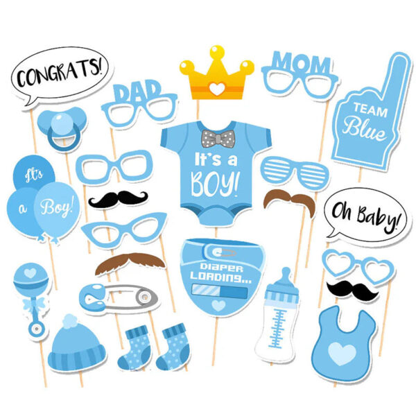 25 Pcs Baby Shower Props