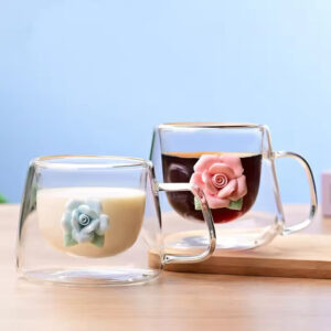 250ml Double Wall Glass Coffee Mug