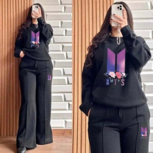 2pcs Baggy Style Women Winter Track Suit