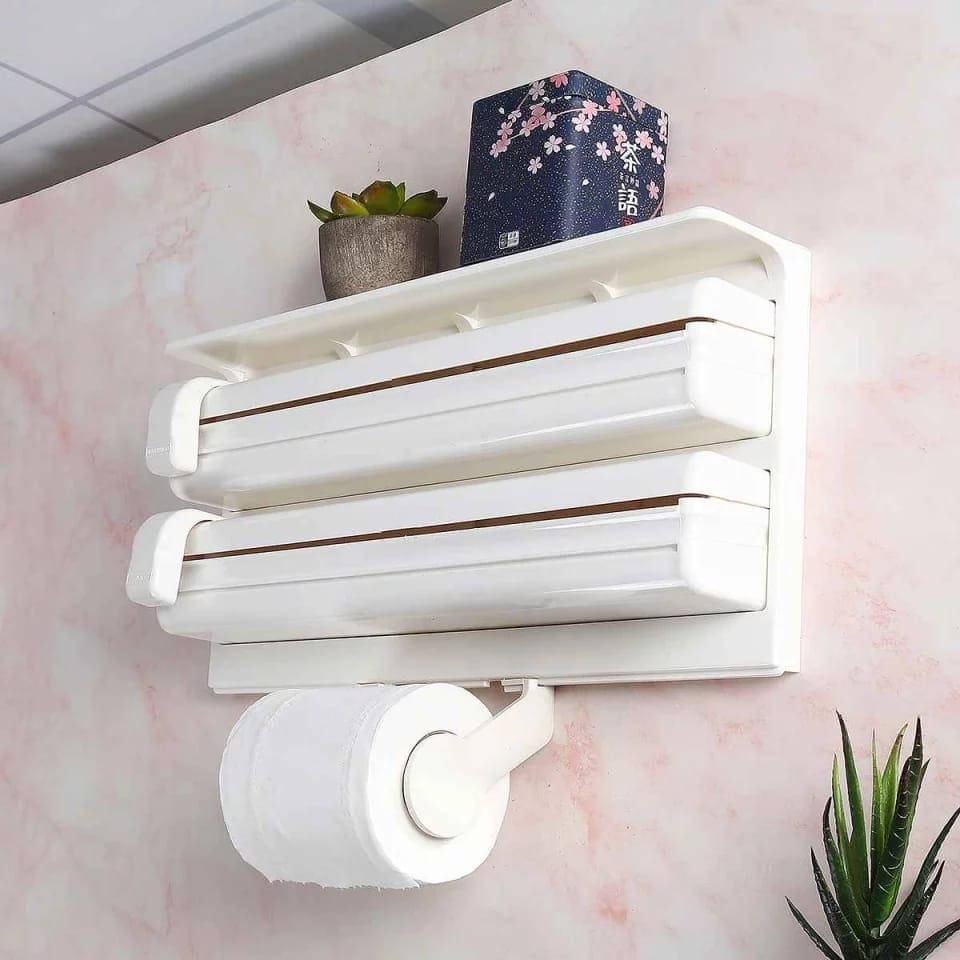 3 In 1 Multifunctional Kitchen Roll Holder