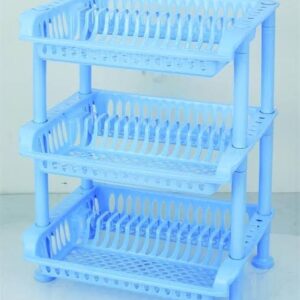 3 Layer Plastic Plate Rack