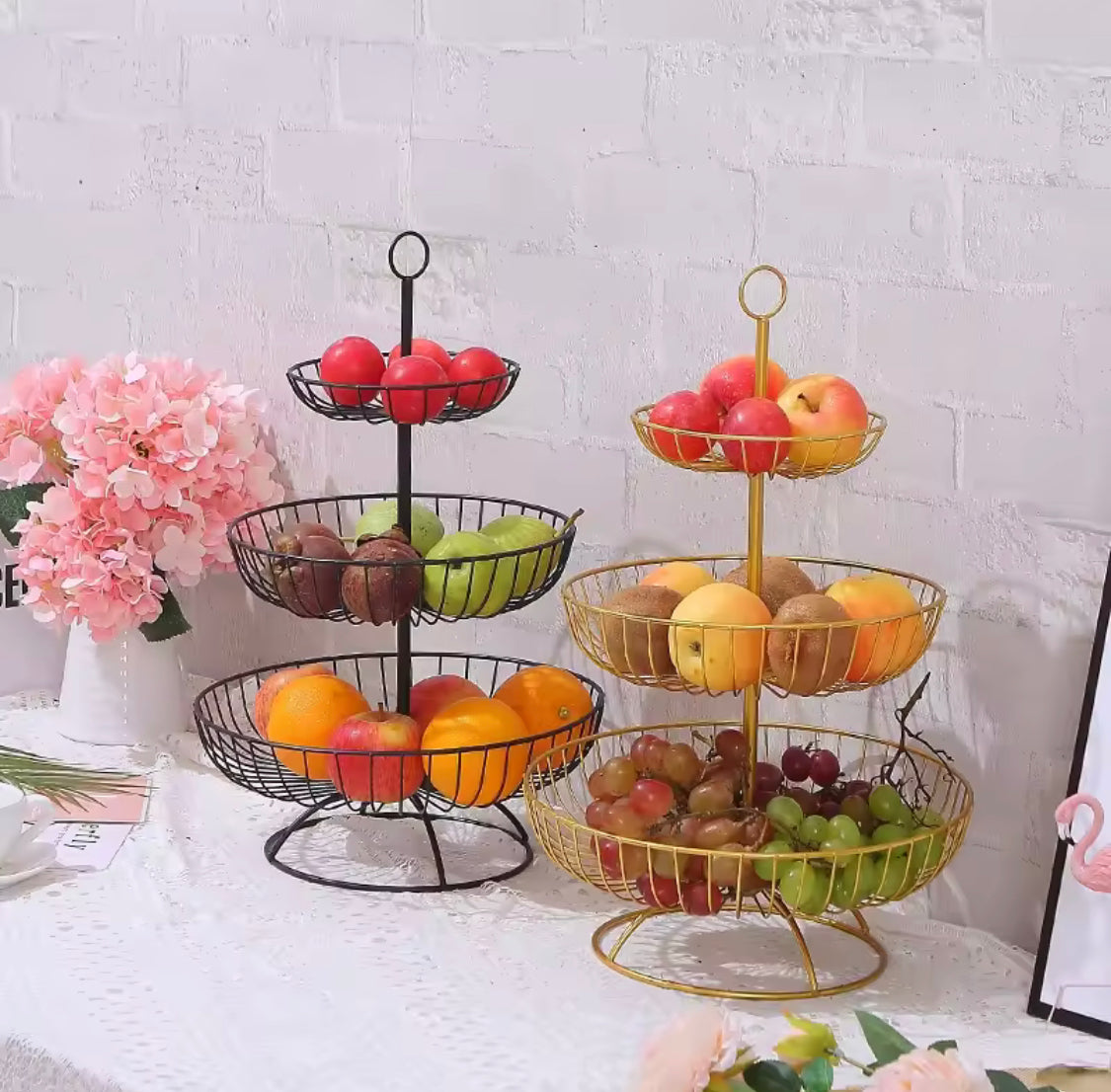 3 Layer Retro Style Fruit Basket