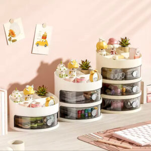 3 Layer Round Jewellery Storage Box