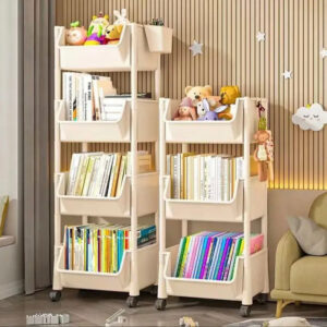 3 Layer Trolley Bookshelf