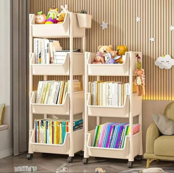 3 Layer Trolley Bookshelf