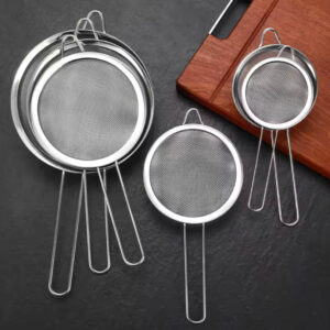 3 Pcs Stainless Steel Pointed Ear Sieve