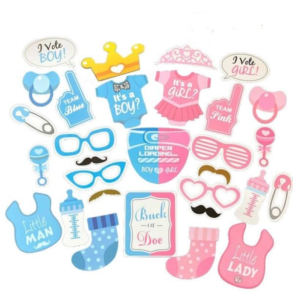 30 Pcs Baby Shower Props