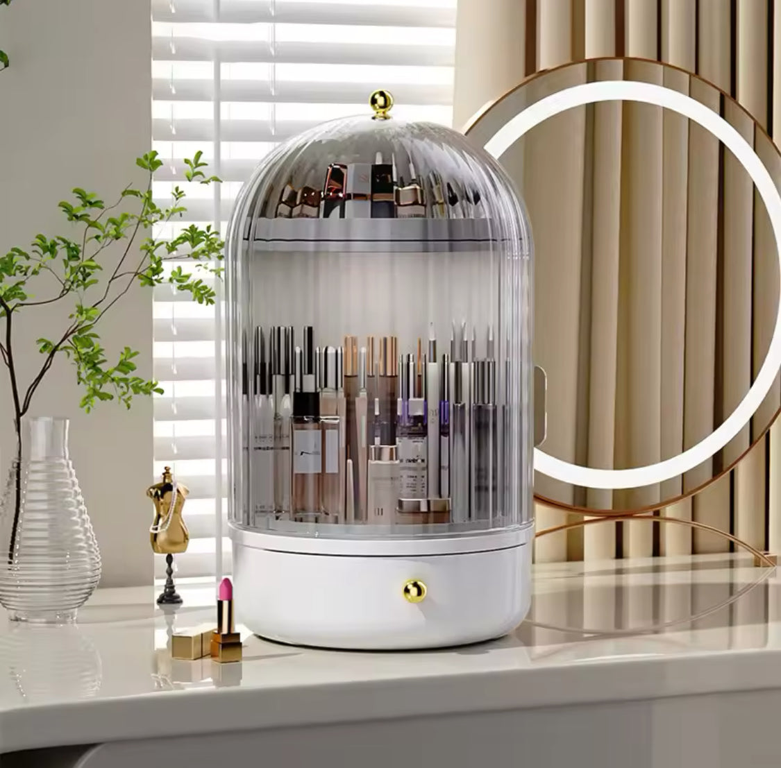 360 Clear Rotating Makeup Organizer