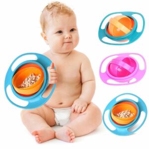 360 Degree Gyro Magic Baby Anti Spill Bowl