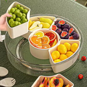 360 Degree Rotating Snacks Storage Box