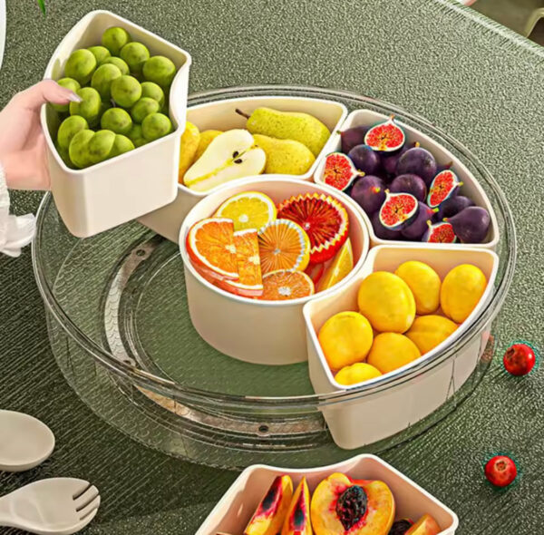 360 Degree Rotating Snacks Storage Box
