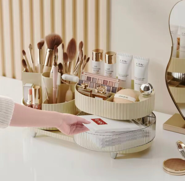 360 Rotating Makeup Brush Holder