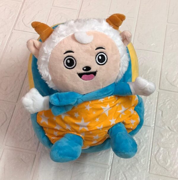 3D Fluffy Stuff Bag Pack With Front Toy