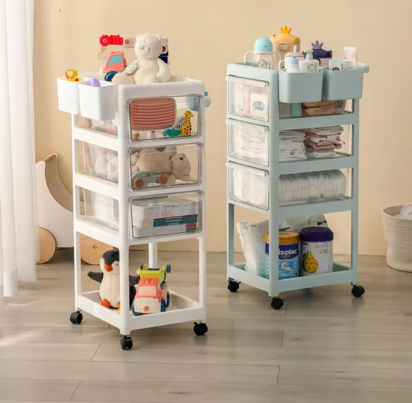 4 Layer Movable Living Room Trolley