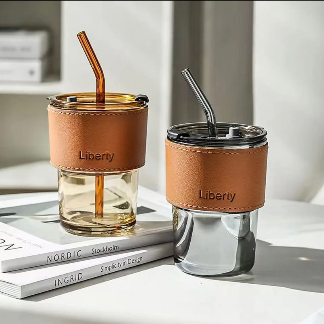 400ml Plastic Coffee Cup With Straw