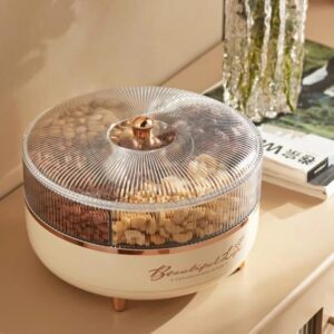 5 Grid Dry Fruit Rotating Tray