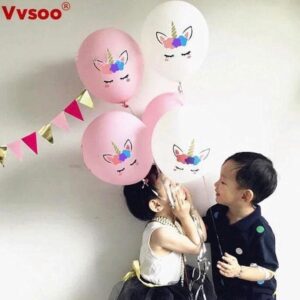 5 Pcs Unicorn Balloons