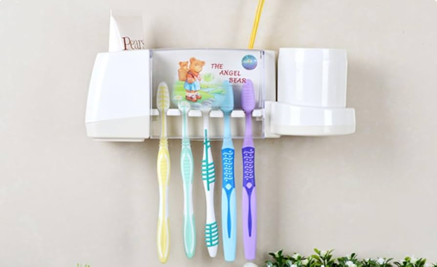 5 Solt Toothbrush Holder Storage Box