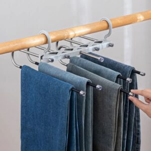 5 in 1 Pant Hanger For Clothes Organizer