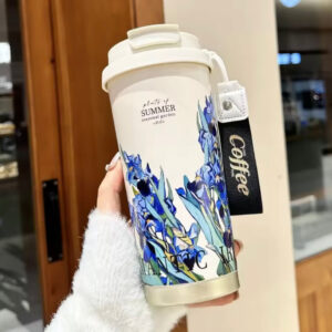 500ML Women Flower Coffee Mug