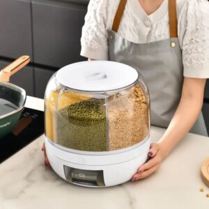 6 Grid Round Cereal Dispenser