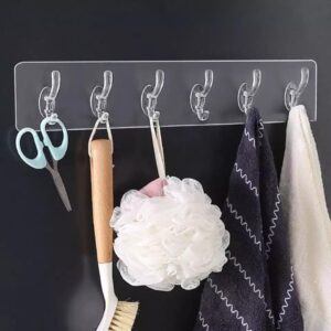 6 Hooks Hanging Sticker