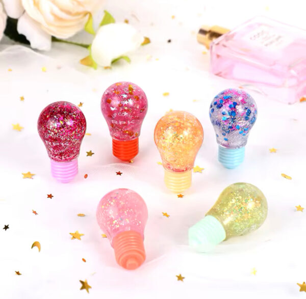 6pcs Cute Bulb Lip Gloss