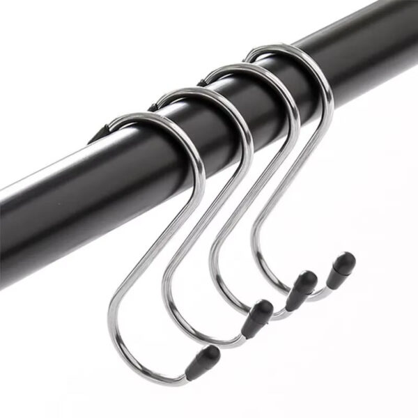 6pcs S Shaped Steel Hooks Set