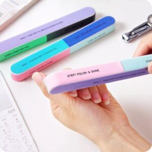 7 Faced Sandpaper Nail File Knives Nail Tool