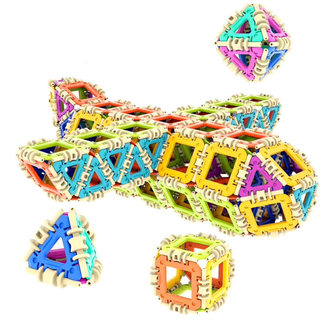 80 Pcs Buckle Building Blocks Toy