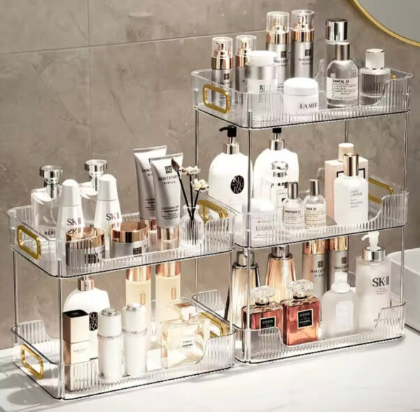 Acrylic Bathroom Organizer Shelf