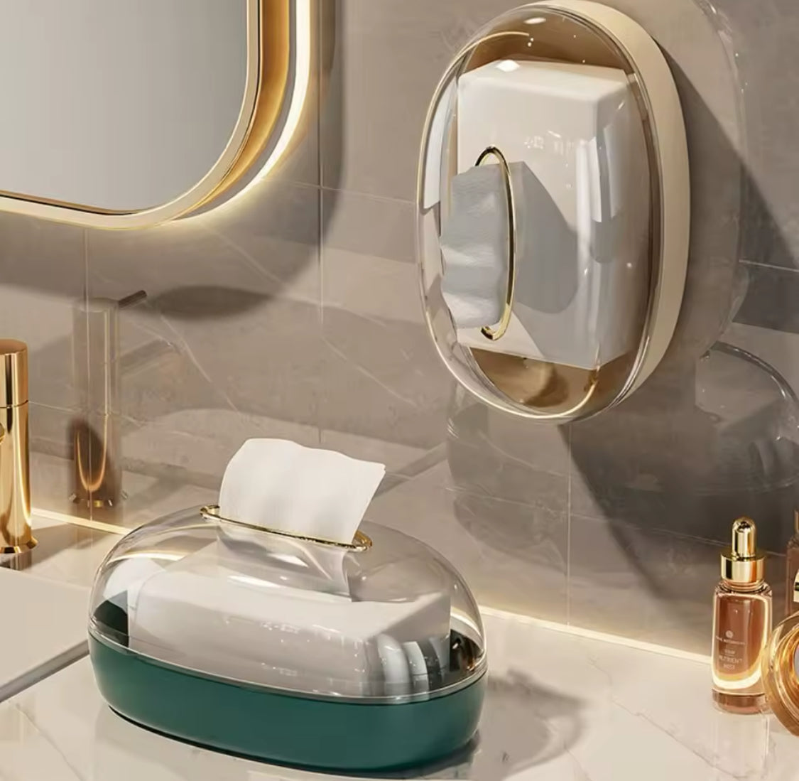 Acrylic Luxury Wall Mounted Tissue Box