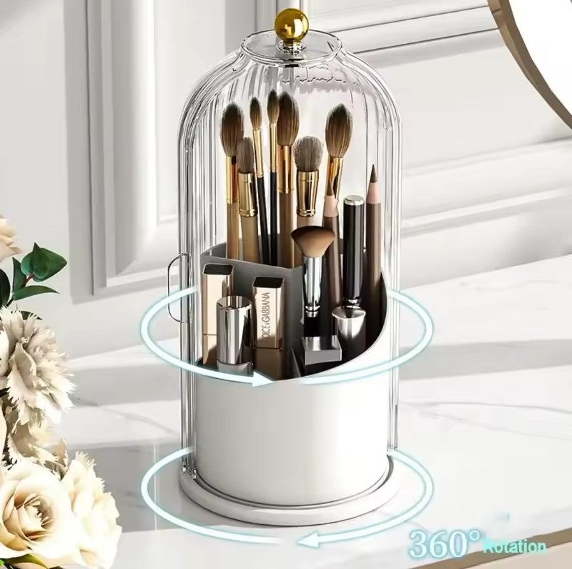 Acrylic Makeup Brush Holder
