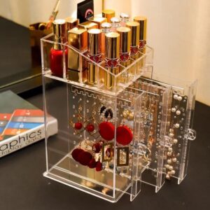 Acrylic Transparent Jewellery Cosmetic Box