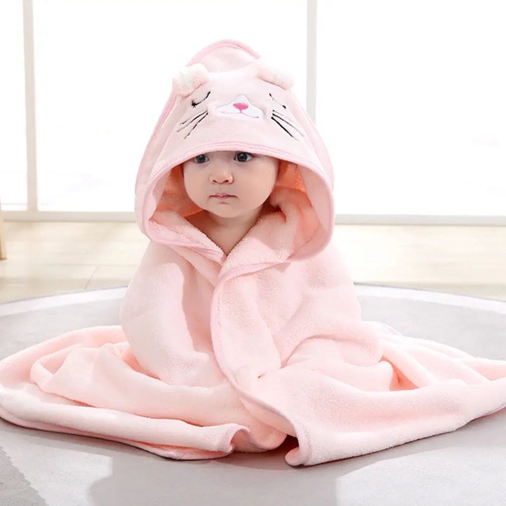 Baby Bathrobe Flannel Cloak